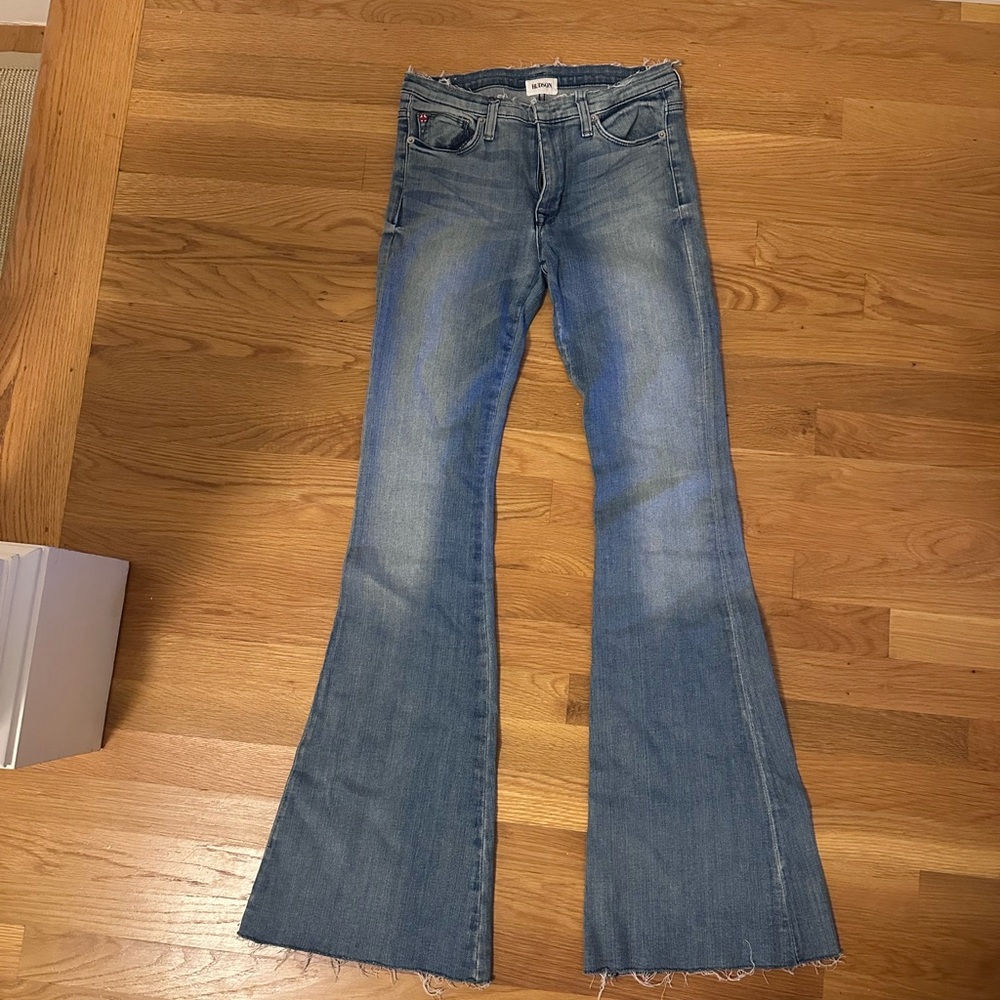Hudson Jeans Light Blue Flare Crop